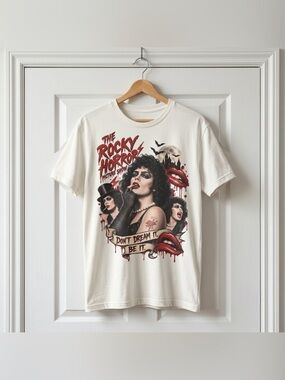 Tim Curry T-Shirt Rocky Horror Picture Show Graphic Tee - White